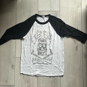 Obey “2 High 2 Die!” 3/4 baseball t-shirt // Size small